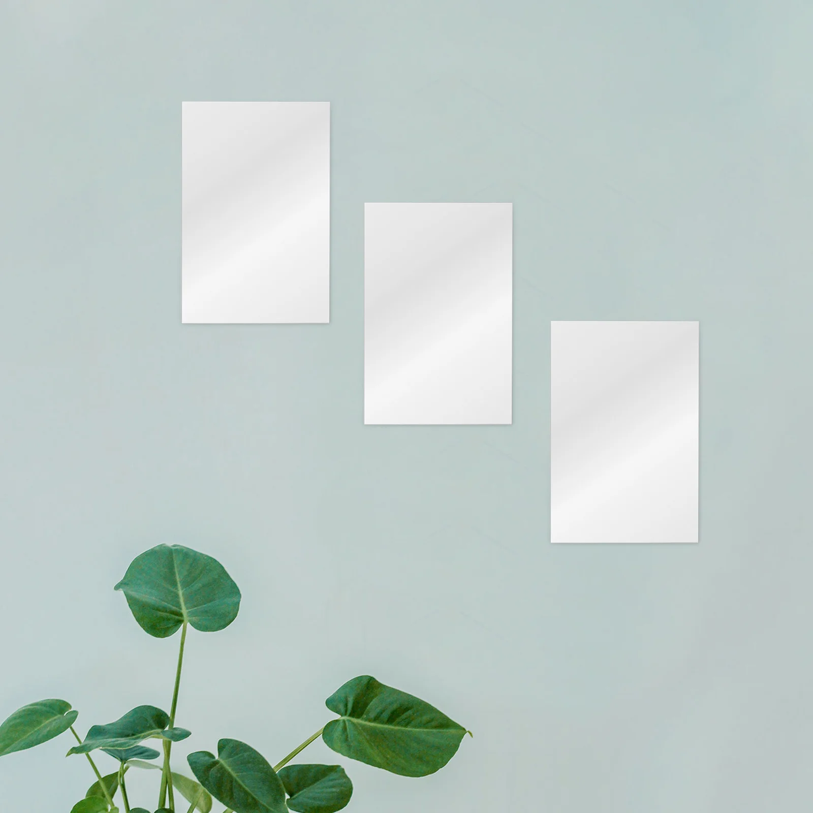 10 szt. Bezramowe akrylowe lustra samoprzylepne, lekkie lustra do dekoracji ścian w domu, na siłownię, do sypialni i łazienki.