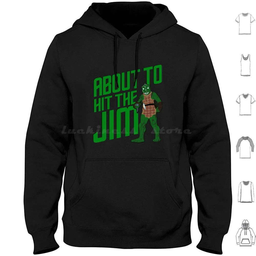 Hit The Jim Hoodies Long Sleeve Hit The Jim Star Exercise Fitness Gorn Gym Kirk Ncc 1701 Spock Trekker Trekkie