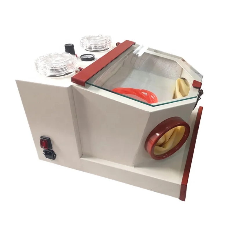 Den-tal Lab Equipment Sandblaster Fine Sand Blaster with Drawer
