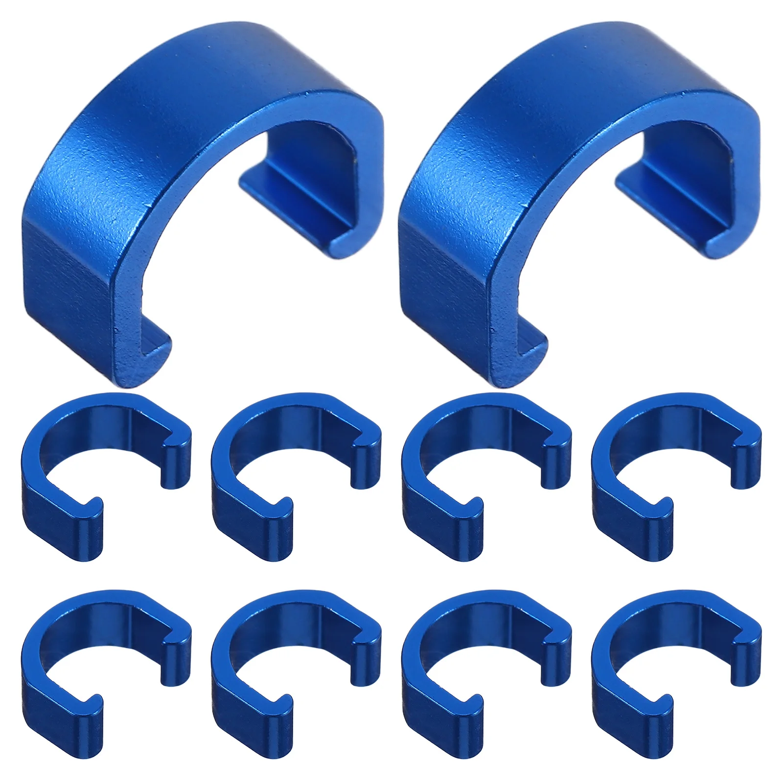 

10pcs U-Shaped Cable Clips Aluminum Alloy Bike Line Fixing Clamp For Road Mountain Bicycle Tubing Buckle C Clip