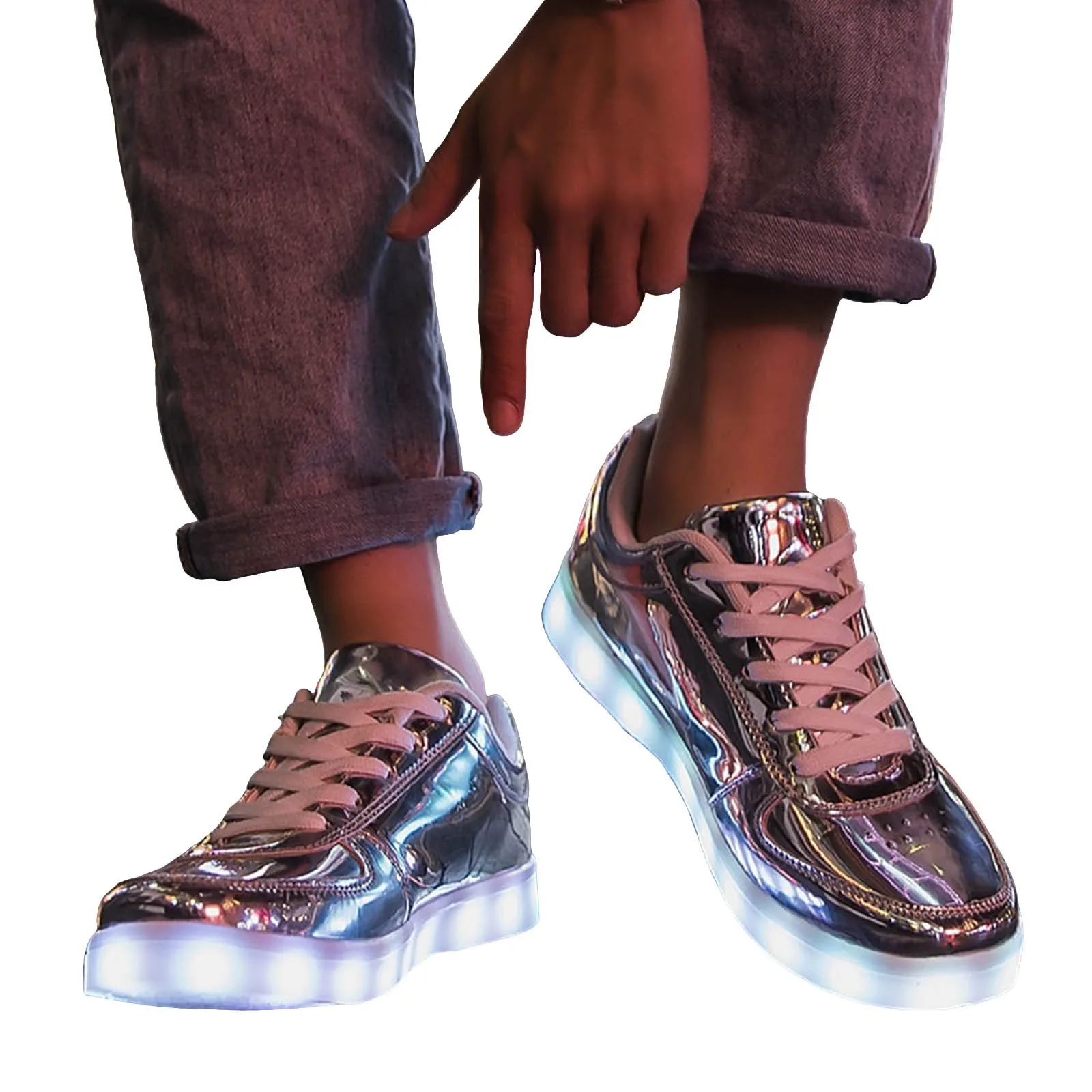 USB Rechargeable Women Fashion Sports Sneakers