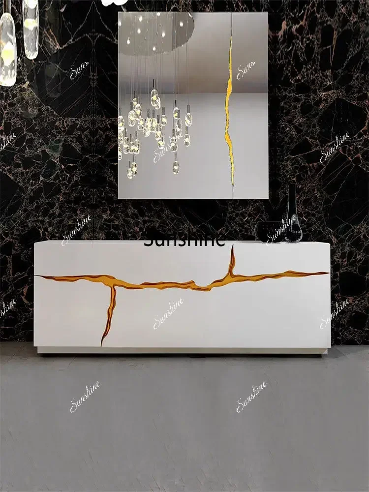Modern simple light luxury dining side cabinet integrated wall locker*/