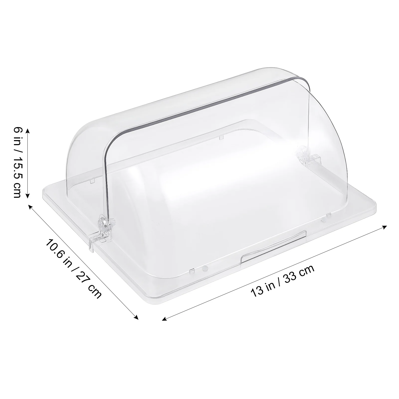 1 قطعة عالية الشفافية الاكريليك الحلوى المعجنات عرض لا رائحة الغذاء عرض غطاء الحلوى عرض غطاء الكعكة #6