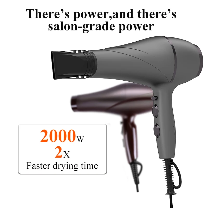 Popular High-Speed Hair Dryer 2200w High-Power Fast Drying Bass Noise Reduction Household Hair Salon Model 110V/220V
