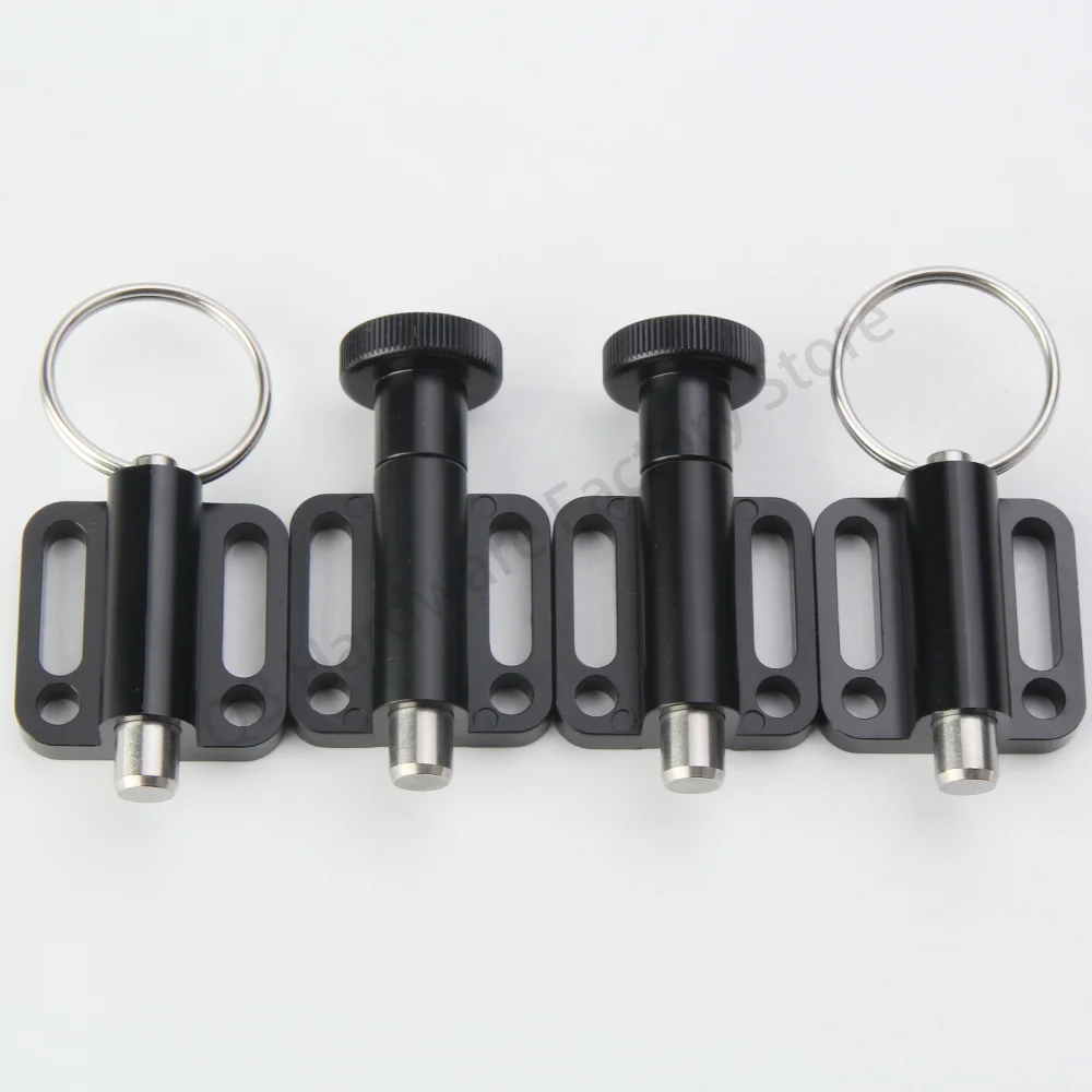 

Factory Outlet QB246 Precision Spring Loaded Indexing Pin Aluminum Knob Stainless Steel Indexing Plungers With Mounting Flange