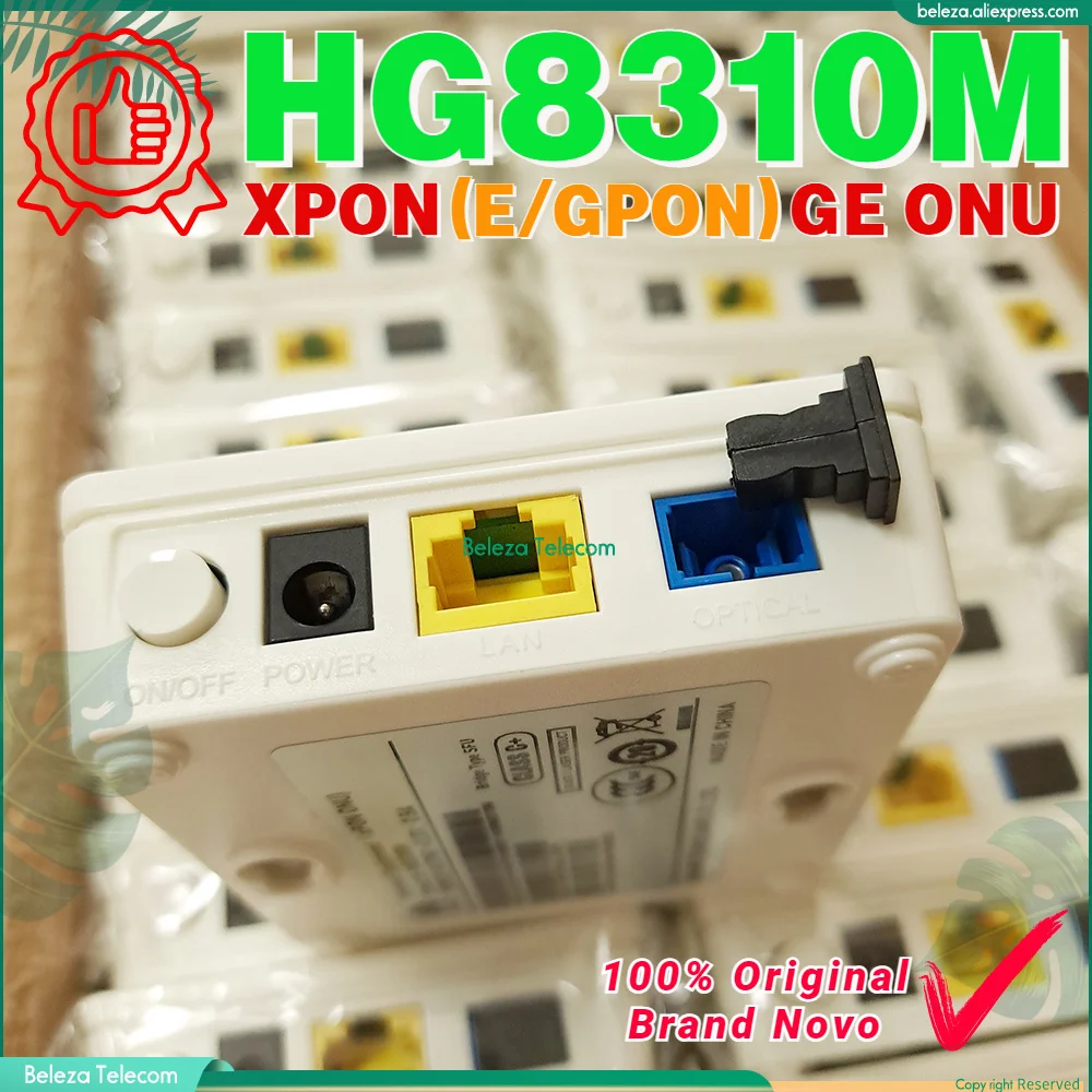 

Brand New HG8310M XPON ONT ONU XPON Novo EPON/GPON Dual Mode 1GE ONU ONT With Single Port Apply To FTTH Modems Terminal