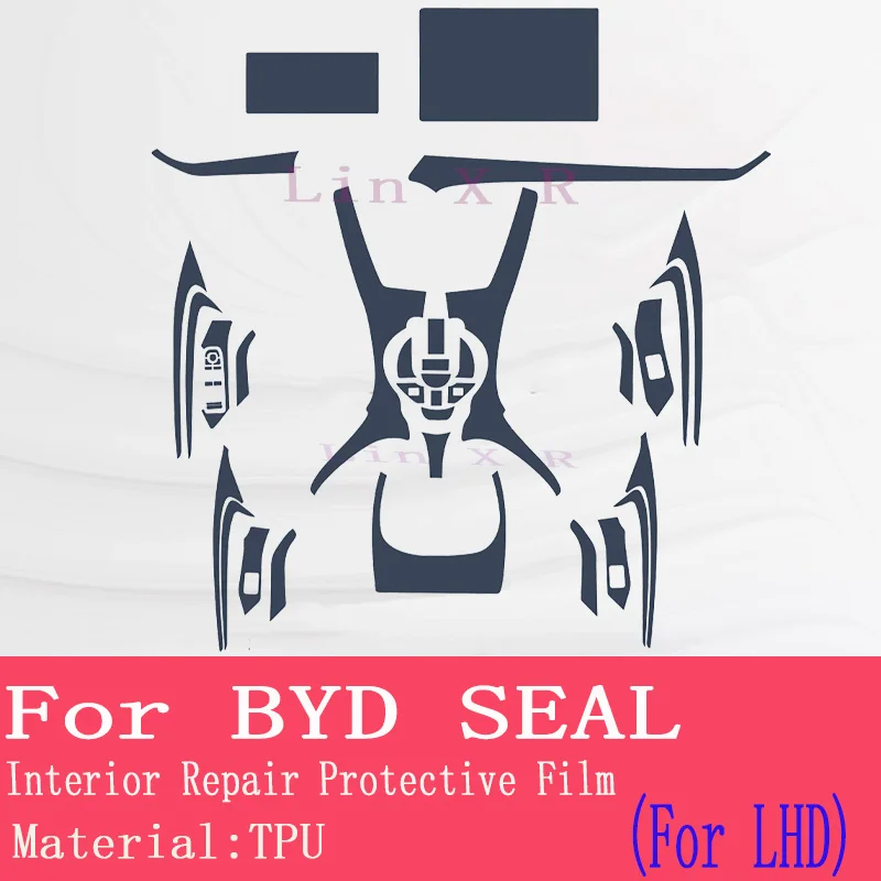 For BYD SEAL EV Electric 2023 2022  GPS navigation Automobile interior TPU protective film Anti-scratch film sticker accessories