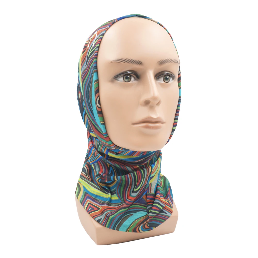 Colorful Paisley Neck Gaiter Tube Scarf for Women Men Windproof Riding Hiking Face Bandana Headband Seamless Face Mask Headscarf