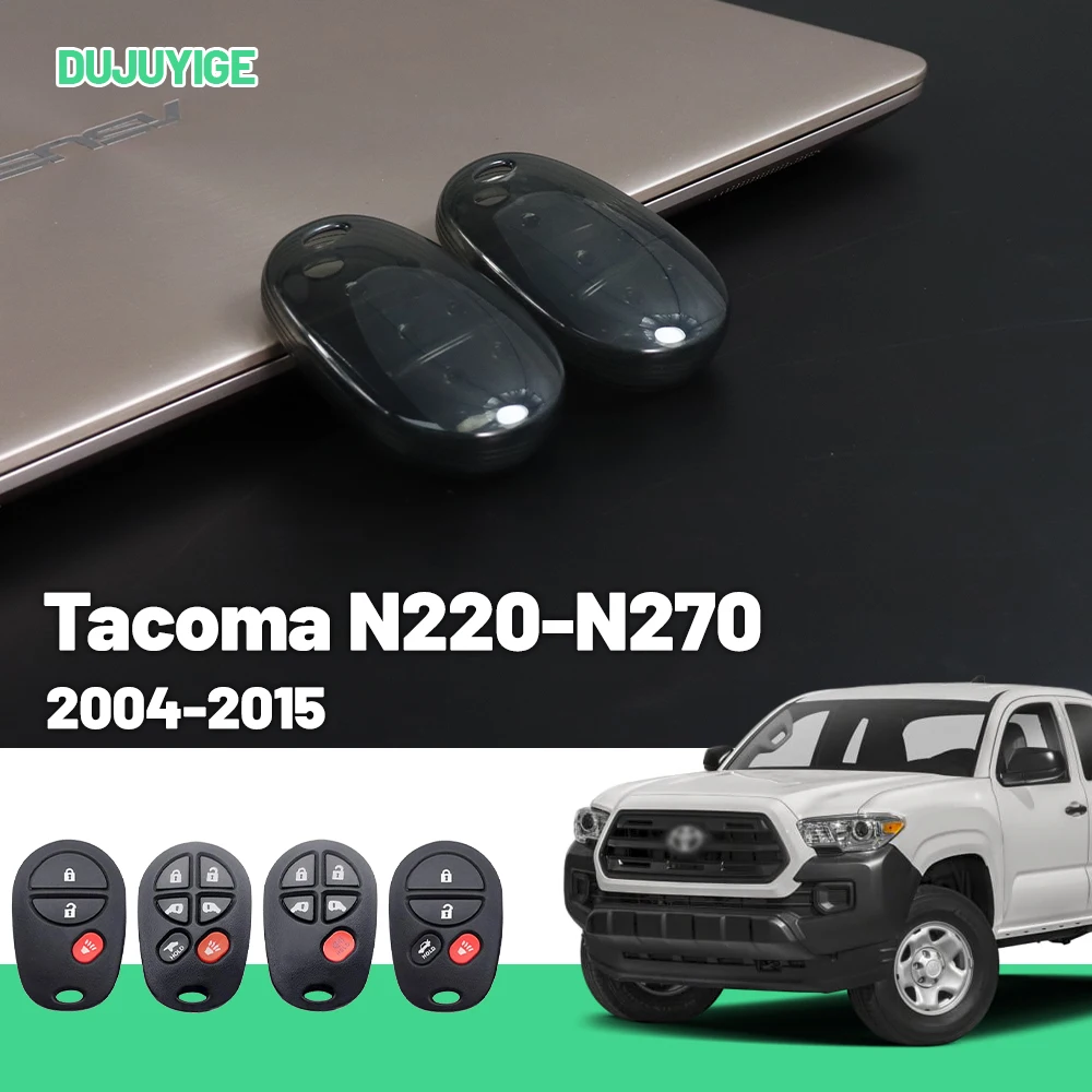 

Прозрачный чехол для ключей из ТПУ для Toyota Tacoma N220-N270 2004-2015, защитный чехол для брелока, автомобильные аксессуары 2005 2006 2007 2008