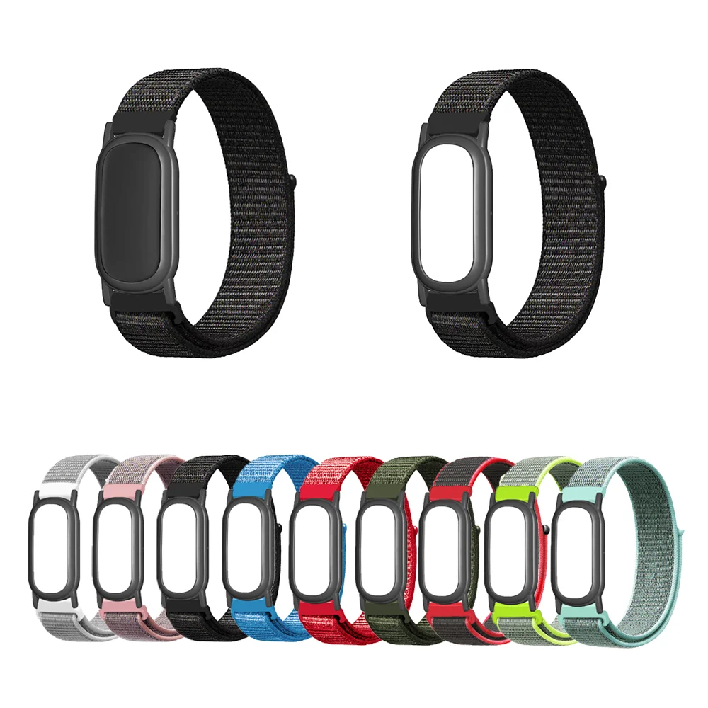 BEHUA Nylon-Schlaufen-Uhrenarmband für Google Fitbit Air, Ersatz-Armband mit Gehäuse, atmungsaktives, schnelltrocknendes Band-Zubehör – Detail 3