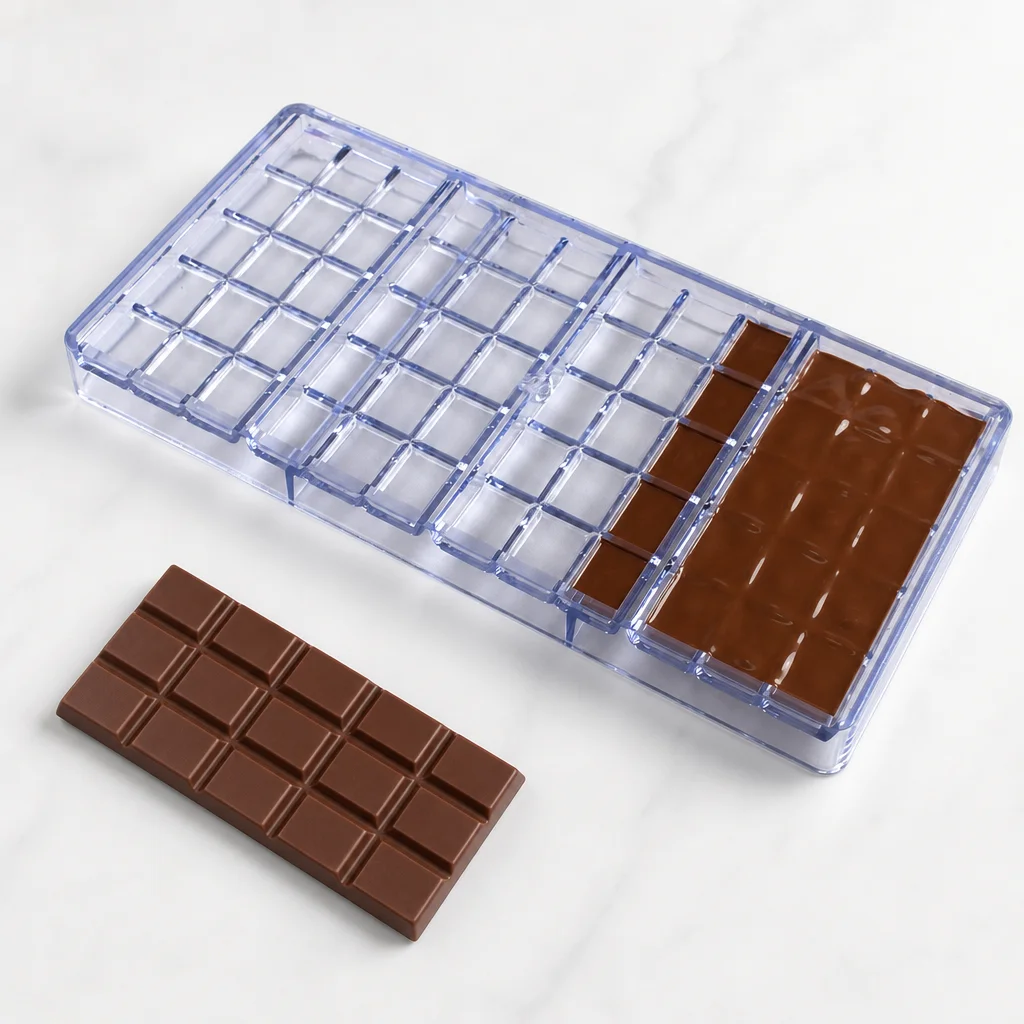 1Pc Polycarbonate Chocolate Bar Mold, Beginner Friendly Baking Candy Mould view 6