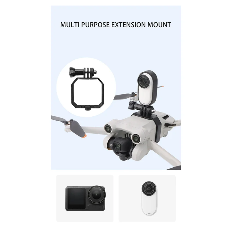 ABKI-pour DJI MINI 4 PRO/MINI 3/MINI 3 PRO support d'extension supérieur support de caméra pour accessoires Insta360