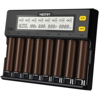 Miboxer C8 Battery Charger With LCD Display Smart Lithium Battery Charging 8 Slots For AA AAA 18650