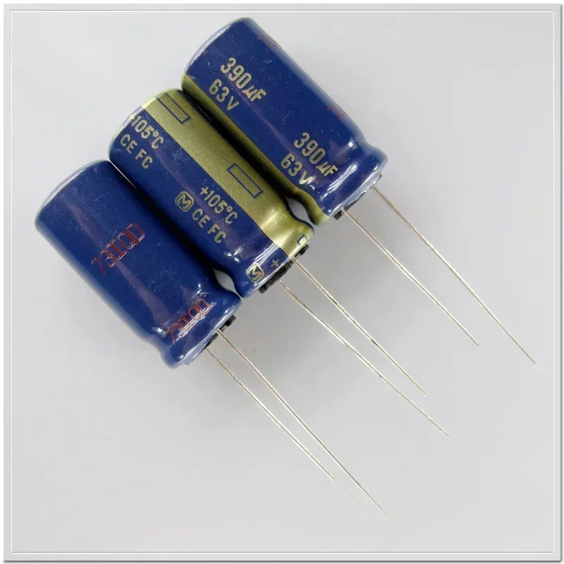 5pcs/20pcs Panas FC 63V390uF Audio capacitor Replace 330uF/470uF 12.5X26MM