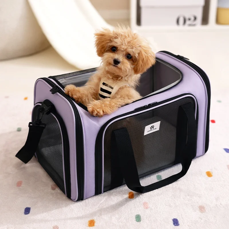 

New Cat Carrier Backpack - Breathable Pet Bag with Large Space, Portable Dog Travel Bag Pet Handheld Bag for Car or Outdoor
