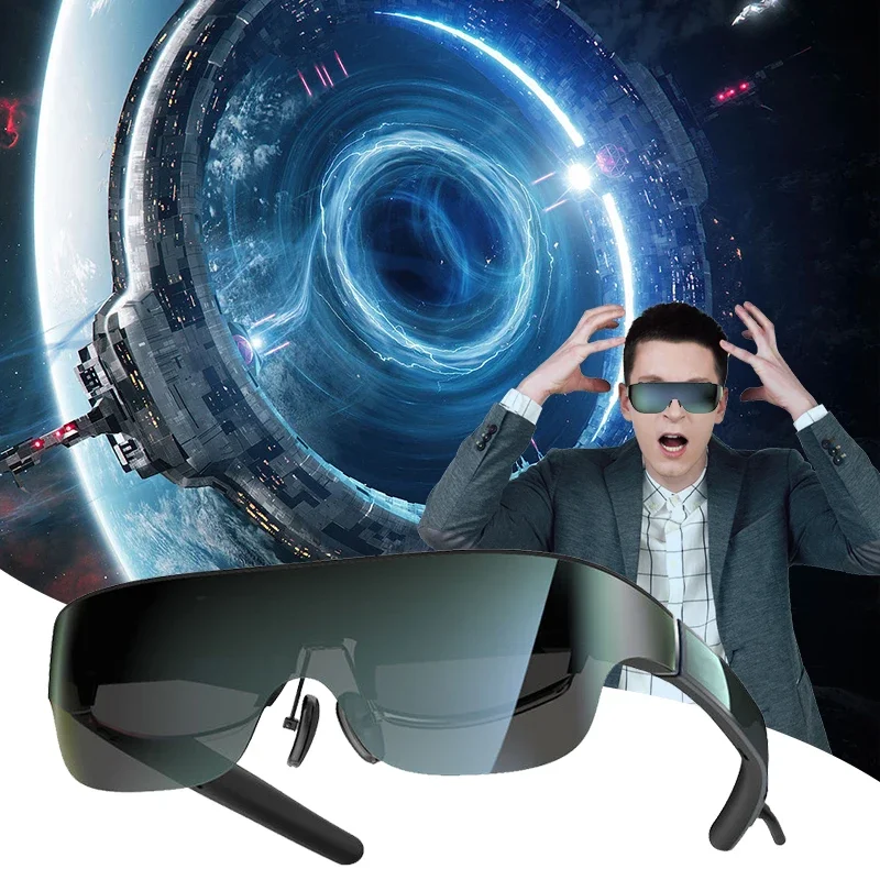 2024 New Vr Headset Giant Screen Same Screen Stereo Cinema 3d Glasses Pro Virtual Reality Vr For Android Smartphone For Drone