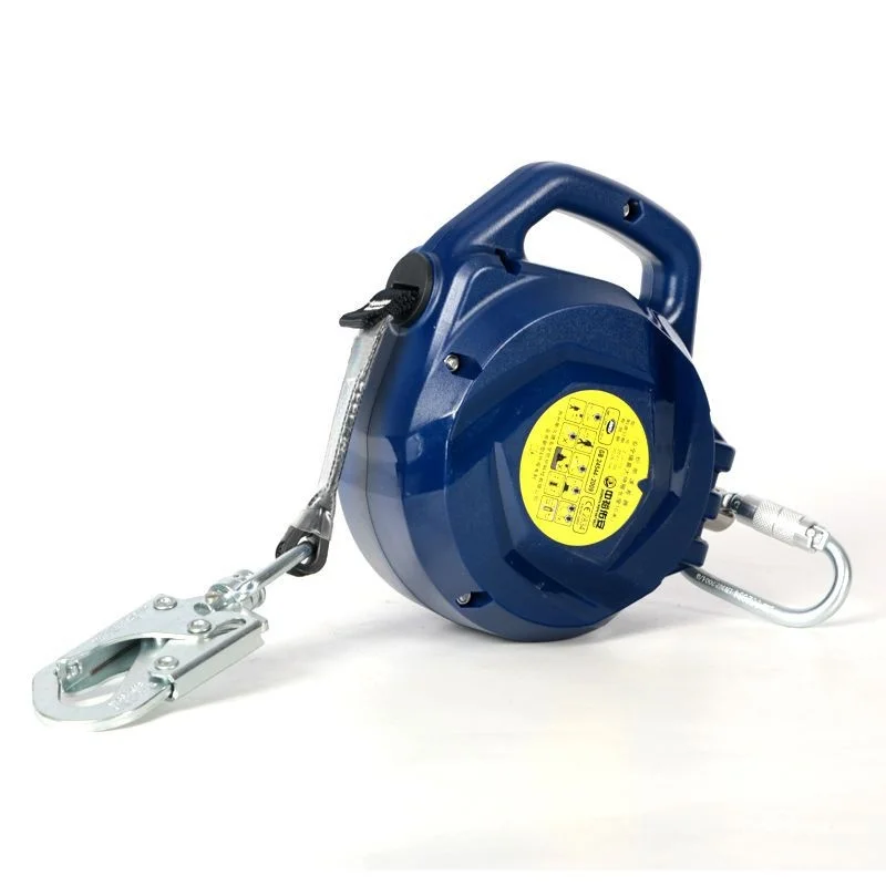 Factory-Priced Retractable Fall Arrester Anti-Fall Safety Device Made Of Durable Polyester And Nylon Fall Protection Equipment