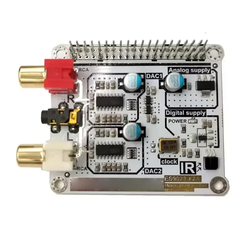Volumio Moode لـ Raspberry Pi 4B لـ Raspberry Pi 4B Volumio Moode Dual ES9023 فك DAC I2S HIFI Network Digital
