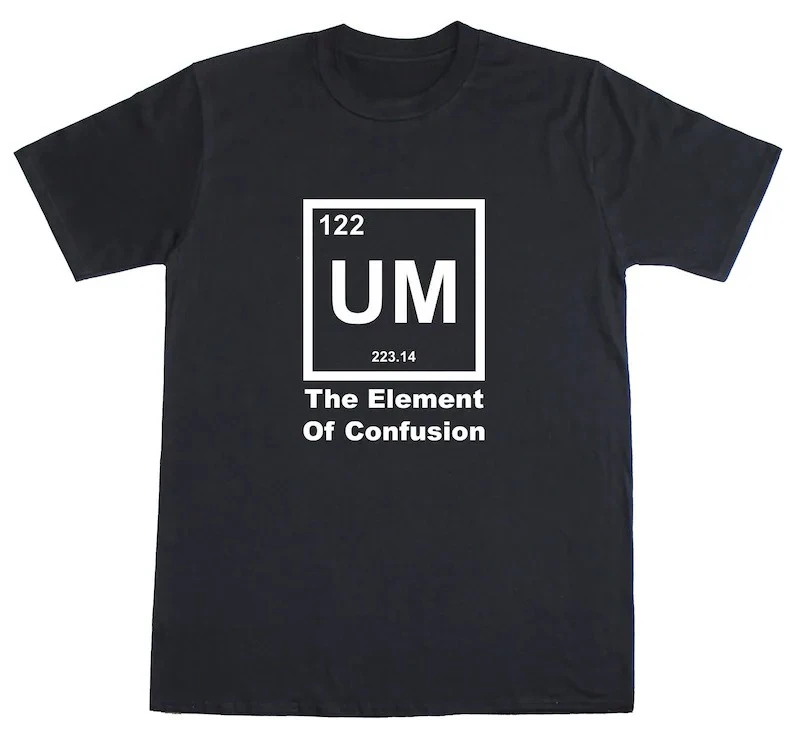 Camiseta UM The Element of Confusion para hombre, chándal de verano, cuello redondo, manga corta, ropa deportiva informal, ropa de calle a la moda