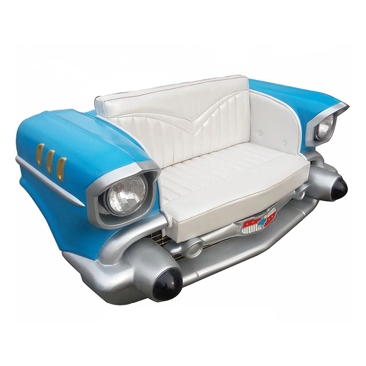 

Retro Car Couch Themed Restaurant Booth Sofa Furniture Fiberglass Booth Seating for Restaurant Bar Club