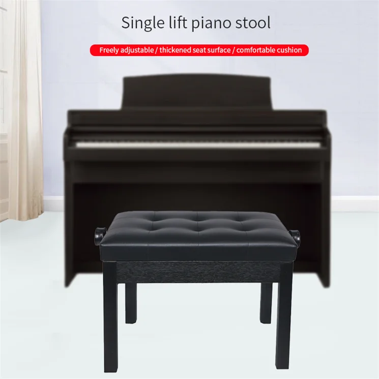 

Hooqu Piano Bench Adjustable Single Keyboard Piano Stool Bench With Book Storage