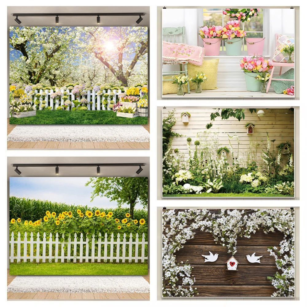 

Rose Floral Backgrounds For Photographs Flower Shop Garden Flowers Green Vine Baby Shower Portrait Wedding Party Photo Backdrop