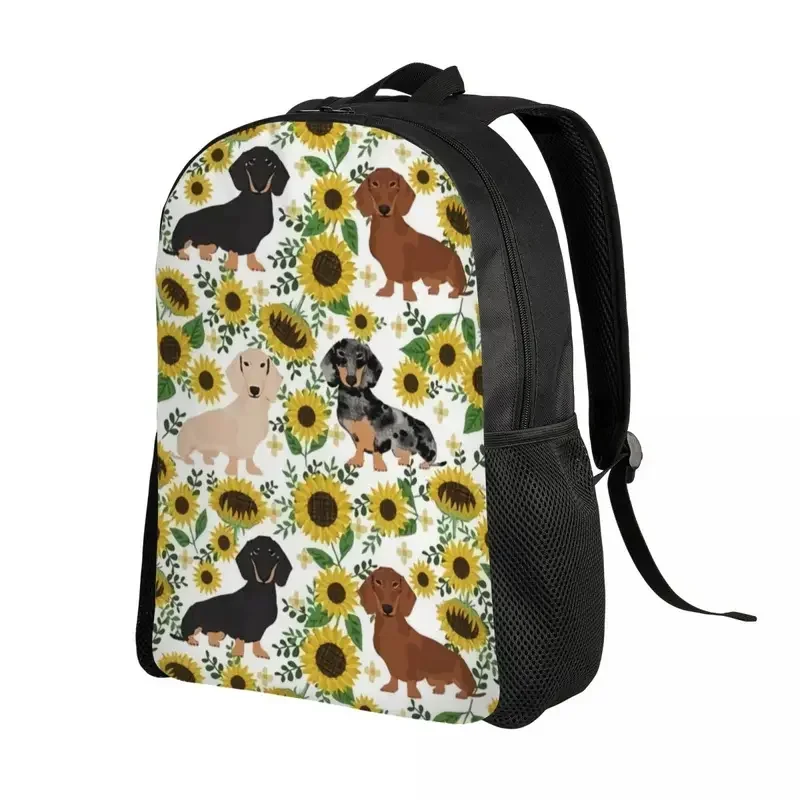 Badger Sausage Dog Laptop Backpack Men Women Casual Bookbag For College School Students Dachshund Puppy Bag MN1