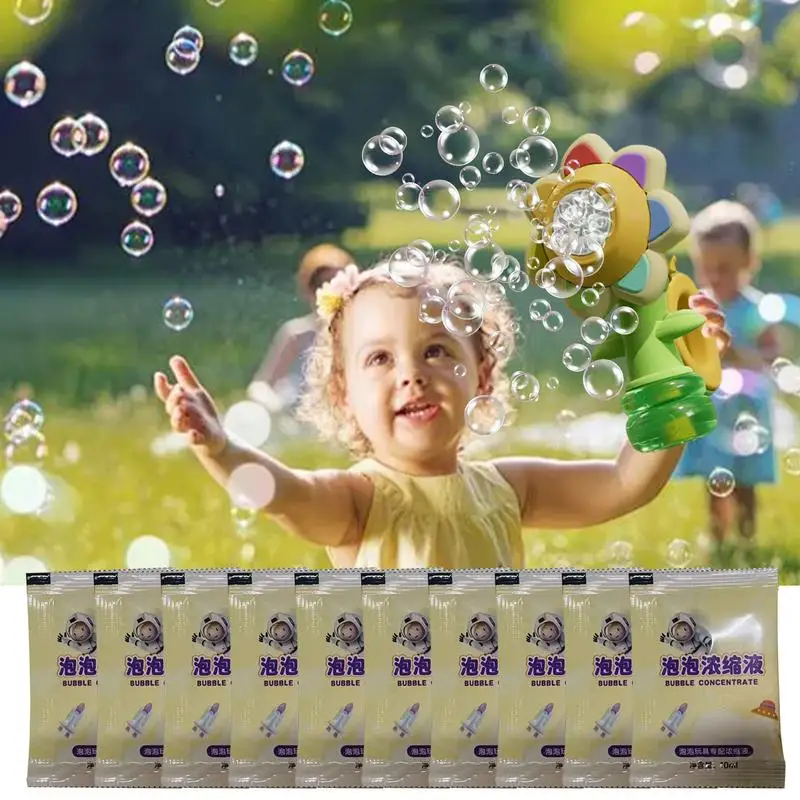 Bubble Machine LED Lights Sunflower Cartoon LED Bubble Maker Bubble Blowing Toy With Bright Lights For Yards Lawns Gardens