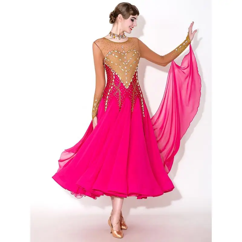 2025 High-End Modern Dance Kostüm Neue Frau Gesellschaftstanz Walzerkleid My 927