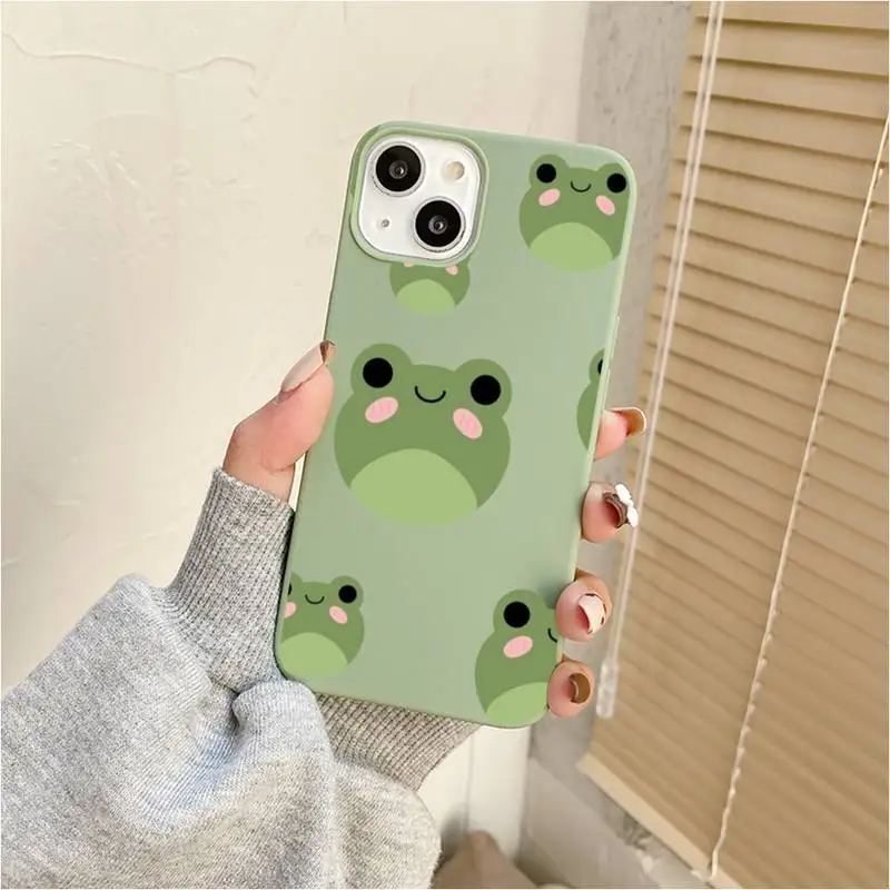 Cartoon Frog Phone Case For Iphone 7 8 Plus X Xr Xs 11 12 13 Se2020 Mini Mobile Iphones 14 Pro Max Case