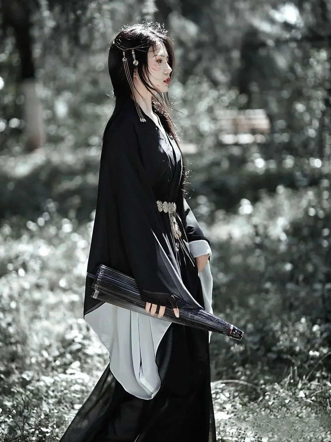 Hanfu Jurk Vrouwen Oude Chinese Traditionele Hanfu Set Vrouwelijke Cosplay Kostuum Zomer Hanfu Zwarte Jas Met Witte Jurk Sets