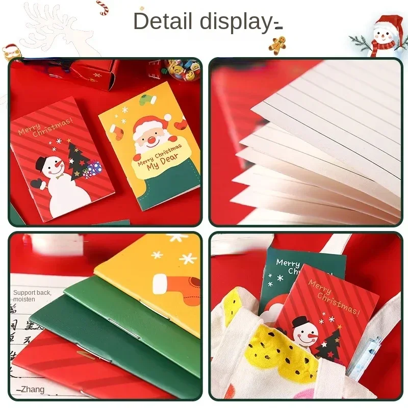 Cartoon Little Book Christmas Notepad Kindergarten Class Gift Creative File Prizes