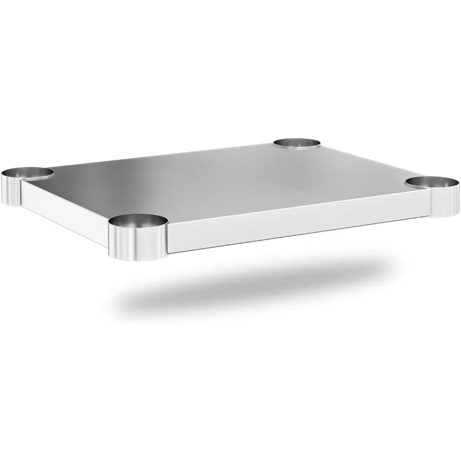 

Stainless Steel Undershelf for 30x30 Inch Commercial Work Prep Table - Bottom Shelf Add-On Extra Storage for NSF Kitchen Restau