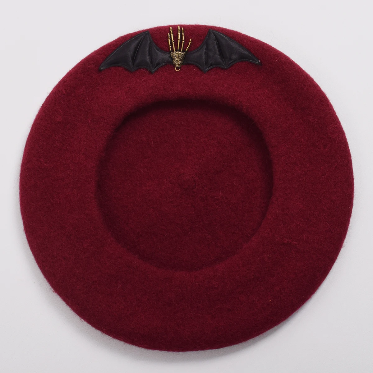القوطية قبعة البيريه المرأة Steampunk عارضة لوليتا Batwings قبعات