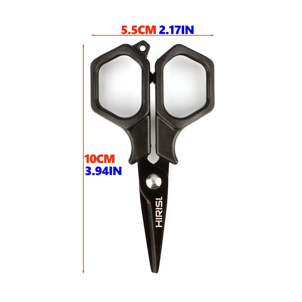 Hirisi Carp Fishing Scissors Stainless Steel Rust-Proof Scissor Fishing Line Cutter for Braid/PE Line Fishing Pliers Tools JD13 view 3