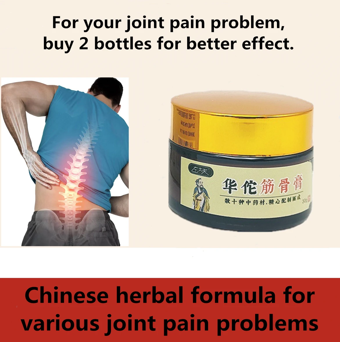 Tendon Bone Herbal Relief Cream Neck Shoulder Waist Hamstring Cervical Vertebra Joint Knee Synovial Sheath Meniscus Herbal Cream