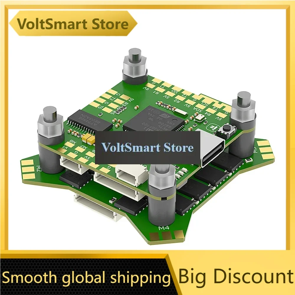 VoltSIFlight BLITZ F722 F7 Stack ICM42688 OSD Flash 32MB Barometer W/ E55S 4in1 2-6S ESC/ 1.6W VTX For RC FPV Drone
