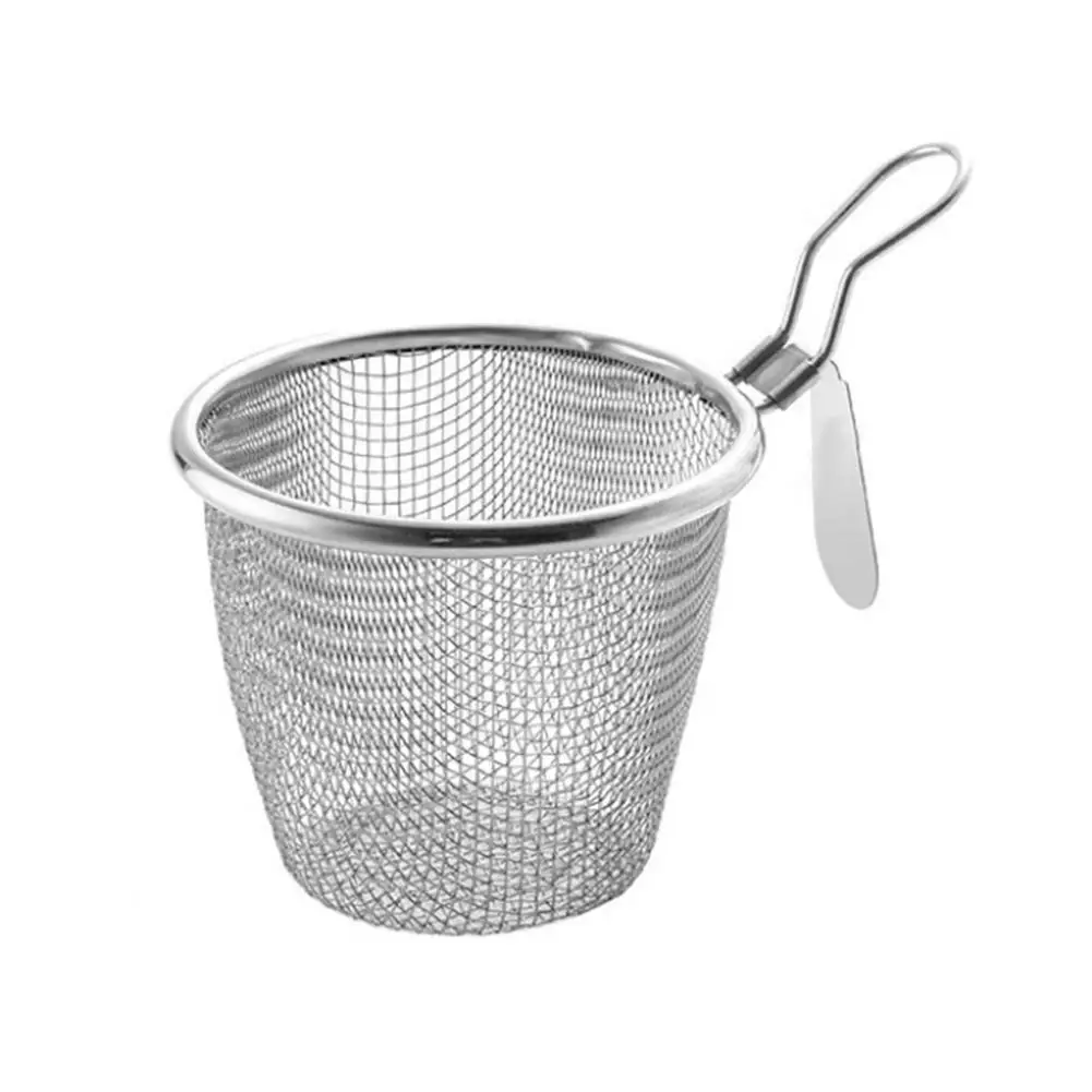 Stainless Steel Mesh Net Strainer Basket Colander Hot Handle Rinse Steam Food Cook Strain With Boil Fry Pot Vegetables Cola N4Z5