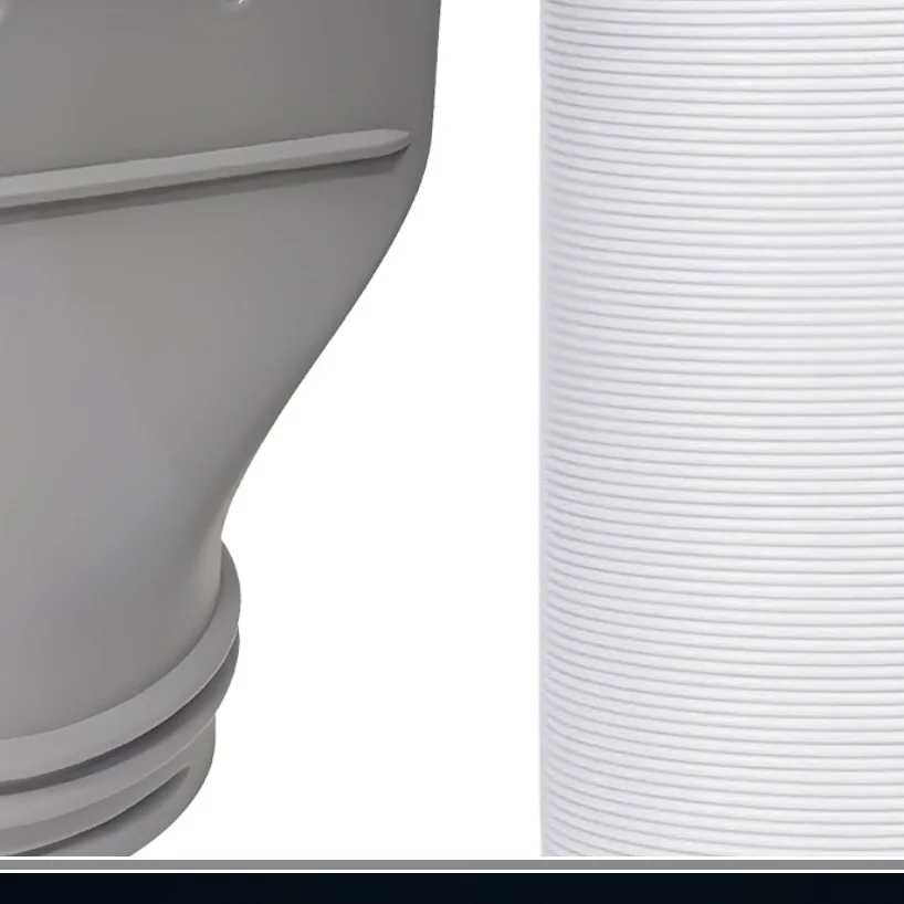 13cm 15cm Flat Mouth Joint Exhaust Duct Portable Mobile Air Conditioner Window Duct Pipe Hose Interface Connector Flat Nozzle