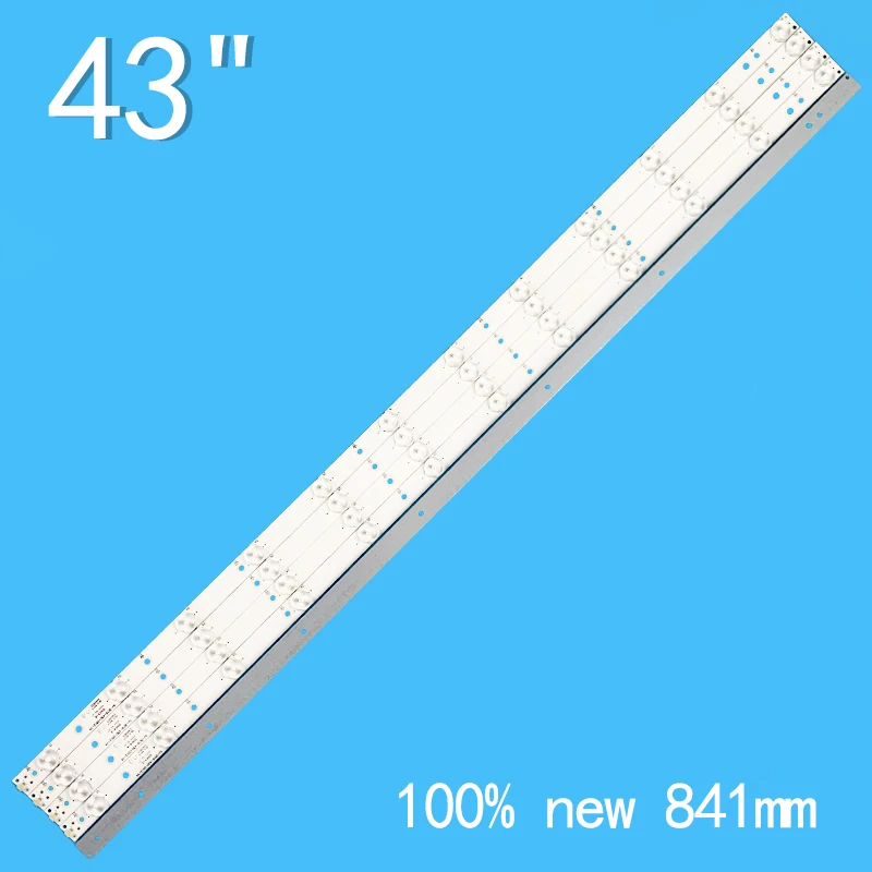 5PCS GJ-2K16-430-D512-V4 LED bar for PHI 43PUT6101 43PUS6551 43PUS6401 LB43014 V0_00 43PUS6501 43PUS6101 43PUS6201 TPT430U3 43PU