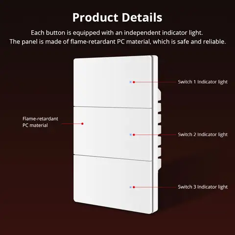 제미스마트 매터 와이파이 스마트 벽 스위치 PC 소재 1 2 3 4 갱 중성선 지원 투야 스마트싱스 홈킷 구글 홈