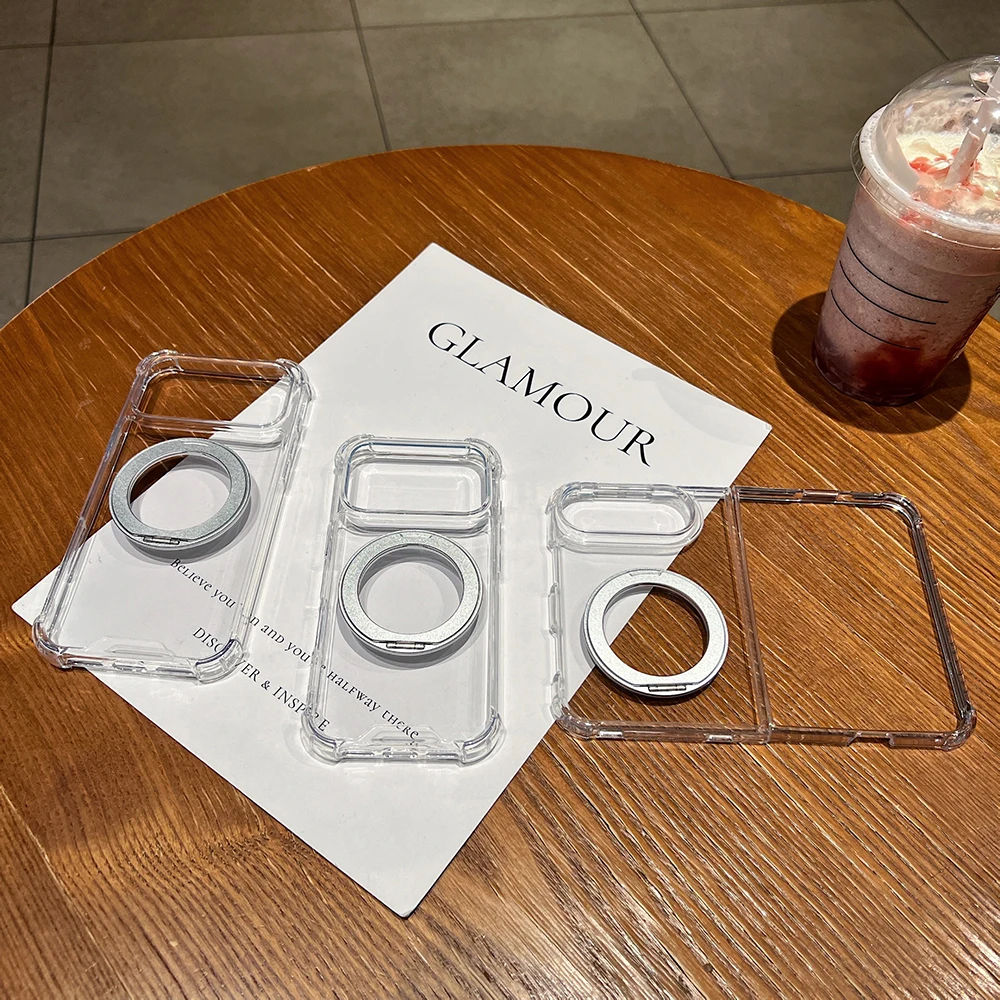 360 ° Drehbarer Ständer für MagSafe Clear Case für iPhone 18 Duo 17 Air 16 E 15 14 Plus 13 12 Pro Max, magnetische Halterung, Anti-Fall-Schutzhülle – Detail 10