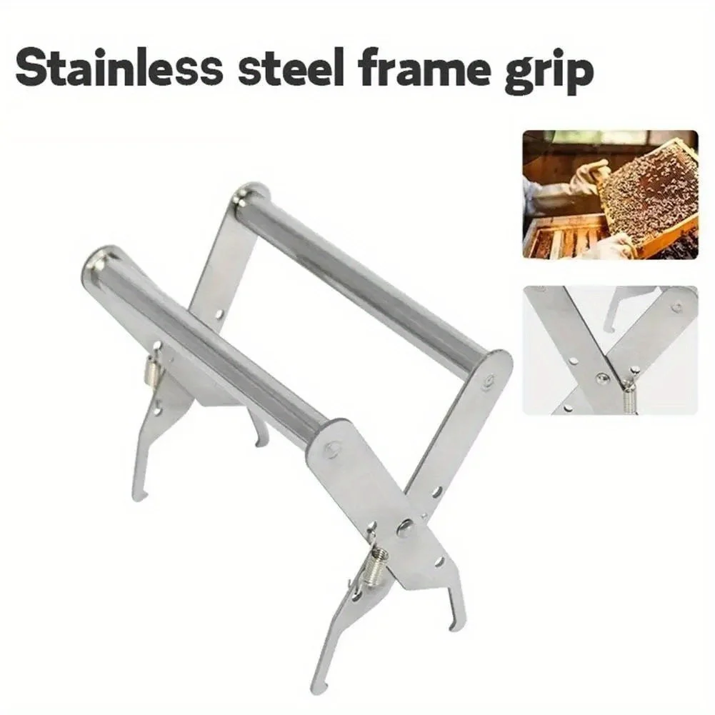 Bee Hive Frame Grip Holder Stainless Steel Beekeeping Clamp Tool For Lifting And Handling Honeycomb Frames