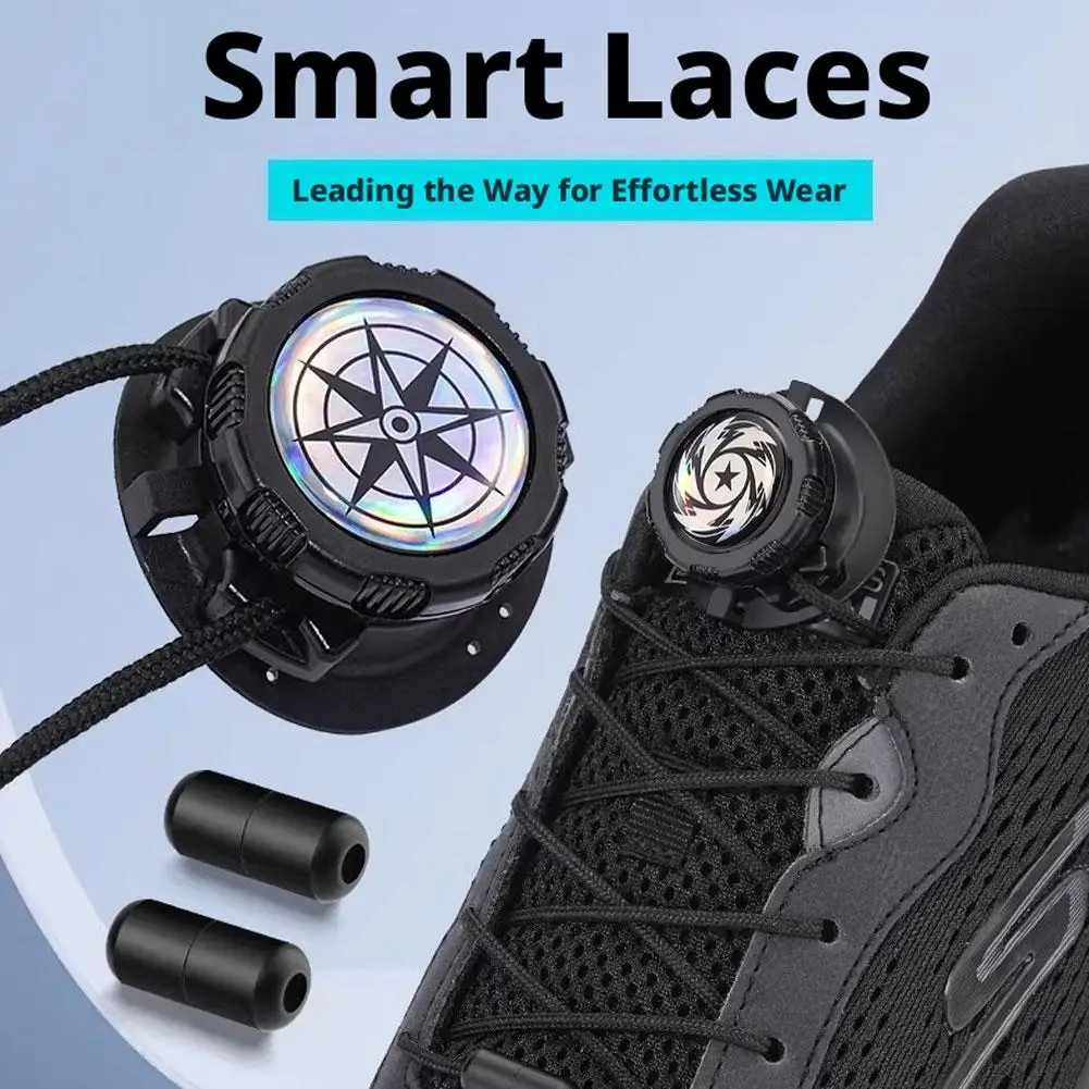 Thick Rope Swivel Buckle Shoelaces Upgrade Automatic Laces Without Ties Children Adults Sneakers Shoelace Shoe Accessories