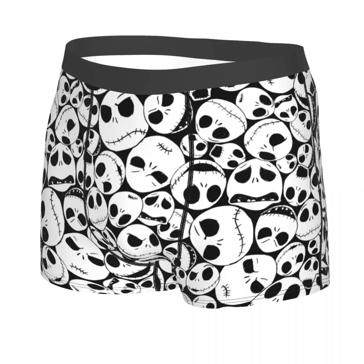 Custom Nightmare Before Christmas Jack Skullington Underwear Printed Halloween Movie Boxer Shorts Panties Briefs Soft Underpants