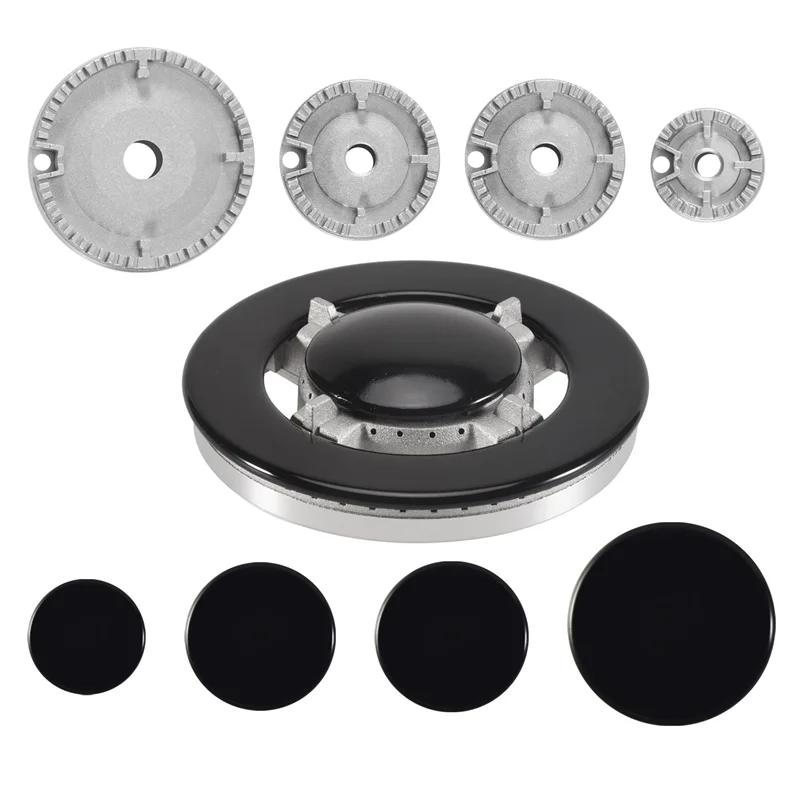 BAAN-Tapas para quemador de estufa de Gas, juego de tapas para quemador de estufa de Gas de 5 PS, tapas para quemador para cubiertas superiores de estufa SABAF de repuesto para estufas SABAF