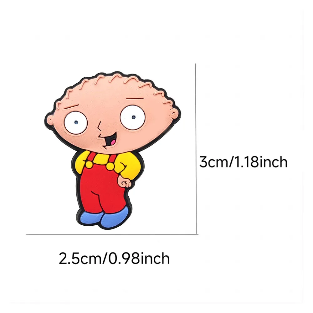 Hot Sales 7-50pcs Cartoon Wacky Family Series PVC Shoe Charms Accessories DIY Detachable Waterproof PVC Shoe Decorations Gifts