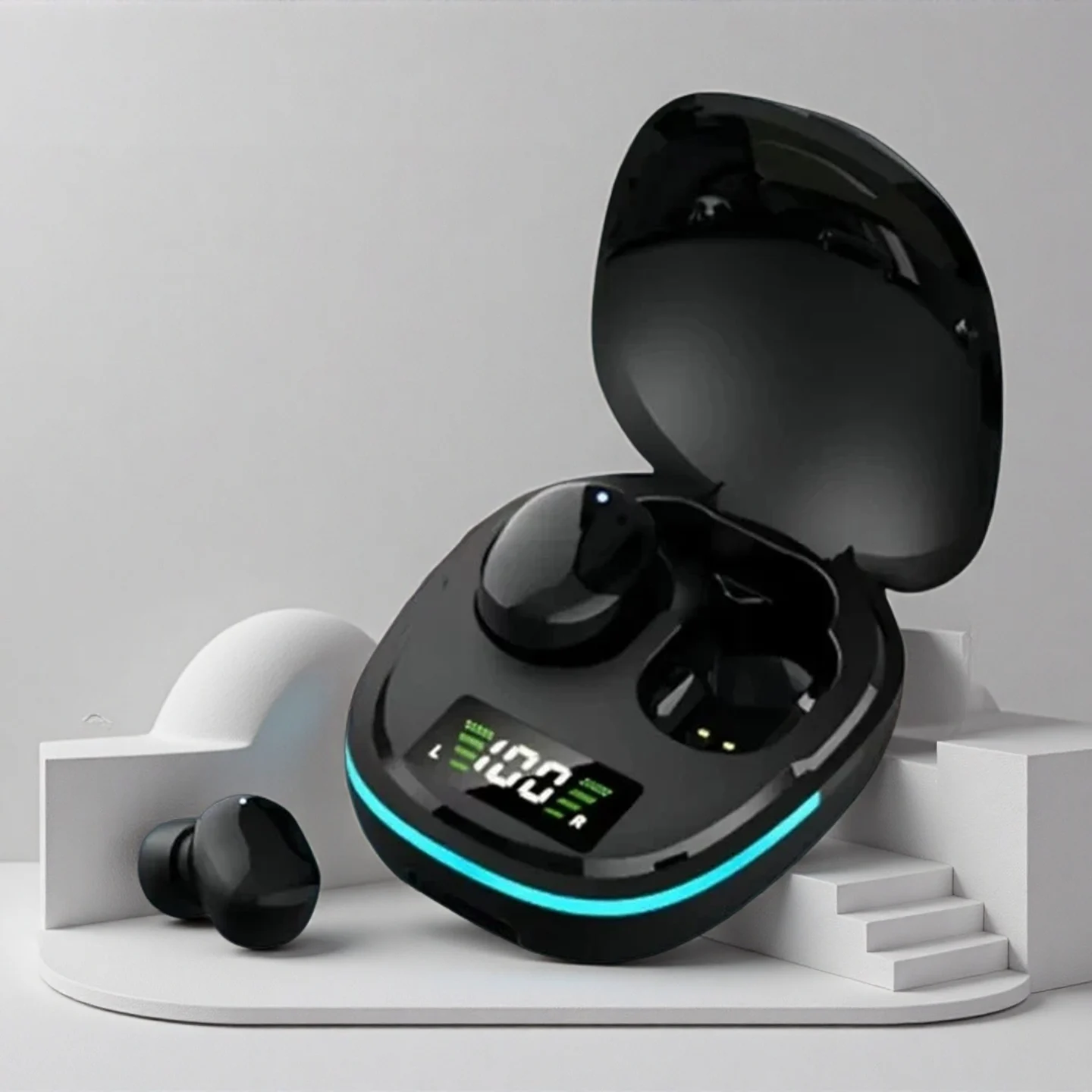 Original  Wireless Bluetooth Headset Sports LED Display Earbuds Noise Reduction Fone Bluetooth Earphones Wireless Headphones