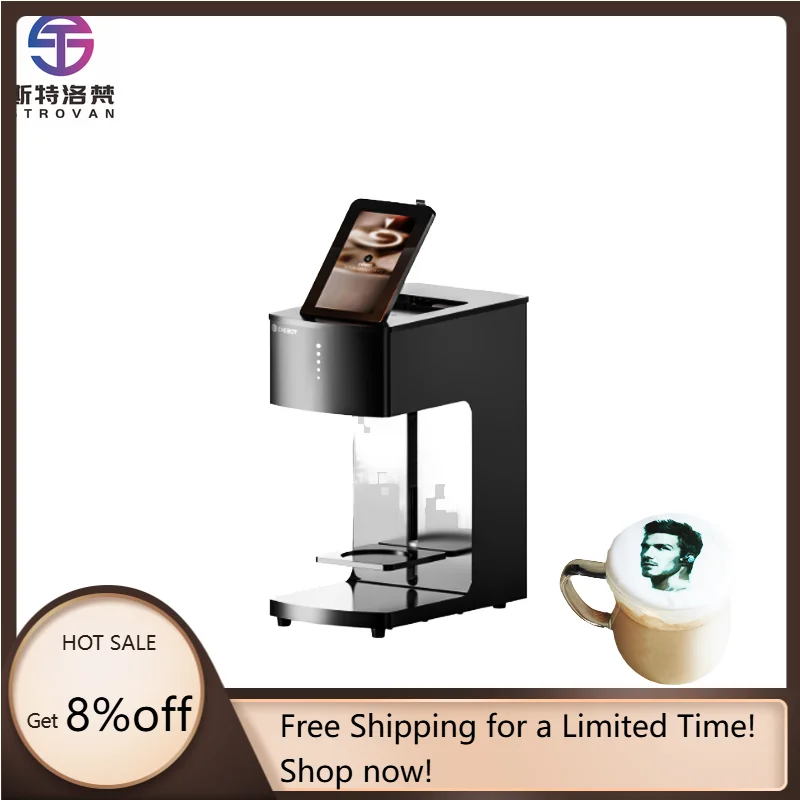 STLF JW EVEBOT EB-FT4 Selfie المشروبات الغذائية طابعة ثلاثية الأبعاد الرقمية الصالحة للأكل النافثة للحبر لاتيه آلة طابعة القهوة كعكة البيتزا