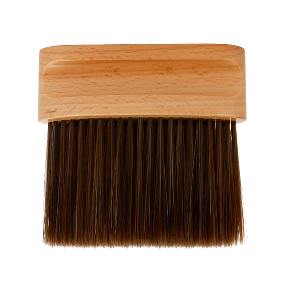 

Broken Hair Duster Cleaning Tool Soft Nylon Bristles Wood Neck Duster H Hair Salon Hairdressing Cleaning Brush Barber